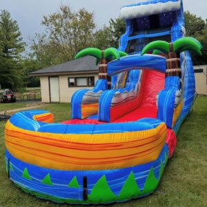 Cloud Palm trees slide