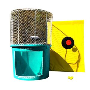 Turquoise Portable Dunking Booth with New Wingless Design
