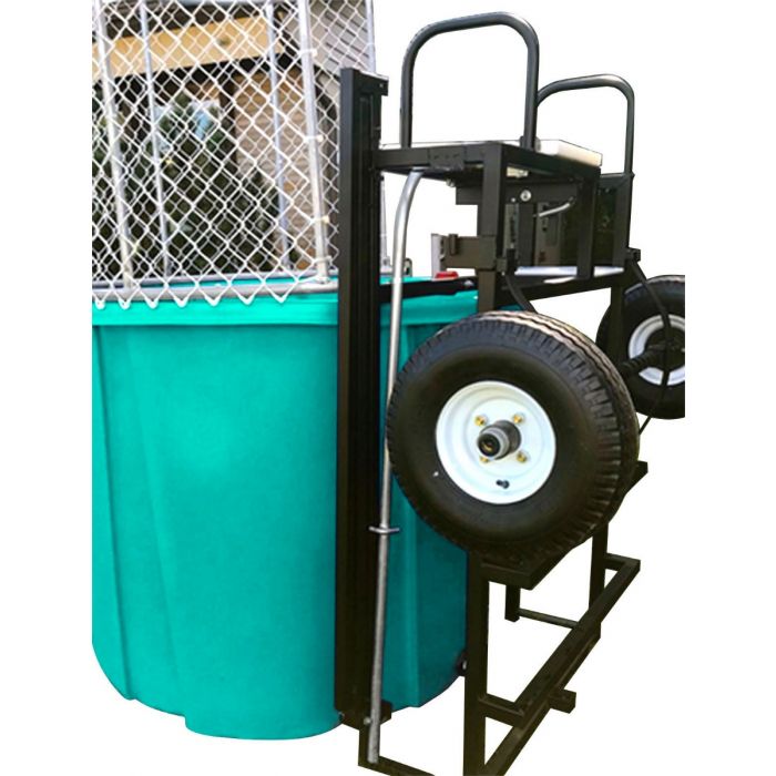 Turquoise Portable Dunking Booth with New Wingless Design - Image 2