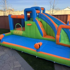 Blue-Orange Racing Water Slide 🔵🟠🟢