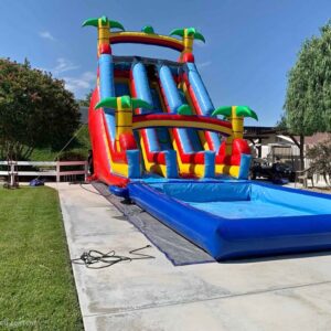 🌴🏄‍♂️ Dual Lane Tropical Waterslide