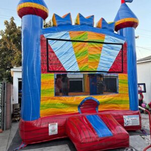 🌈Rainbow Party Bounce House